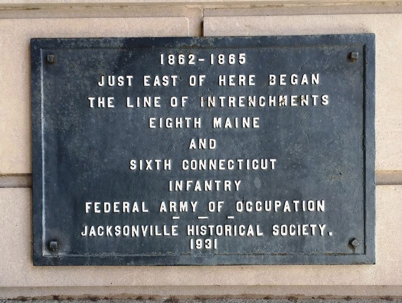 The Line of Intrenchments Marker image. Click for full size.