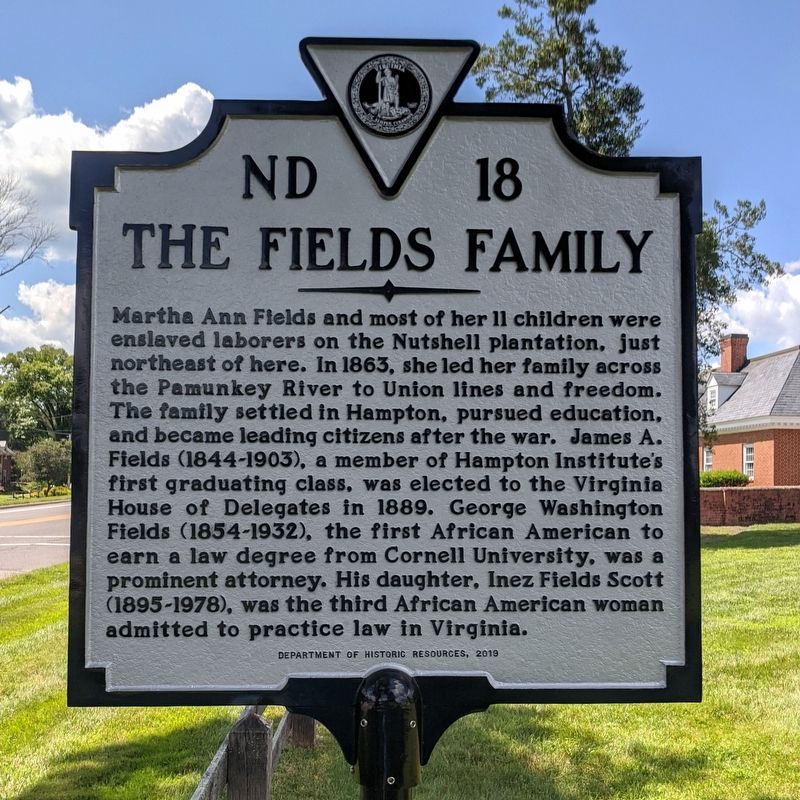 The Fields Family Marker image. Click for full size.