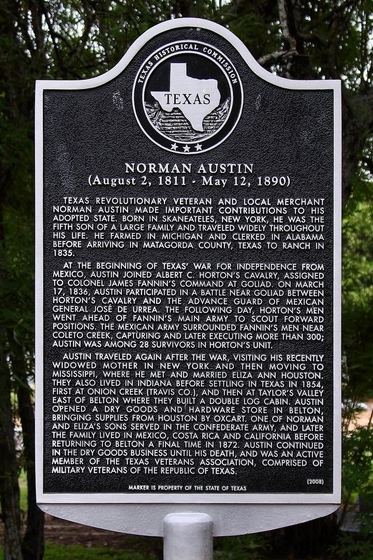 Norman Austin Marker. Click for full size. Norman Austin Marker image. Click for full size.