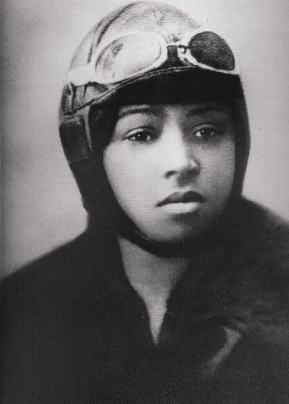 Bessie Coleman circa 1921 image. Click for full size.