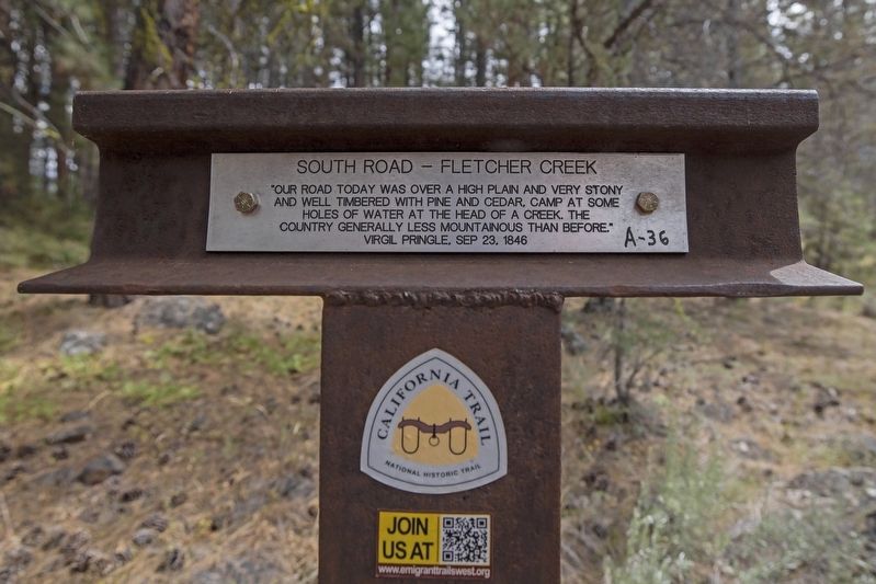 South Road - Fletcher Creek Marker image. Click for full size.