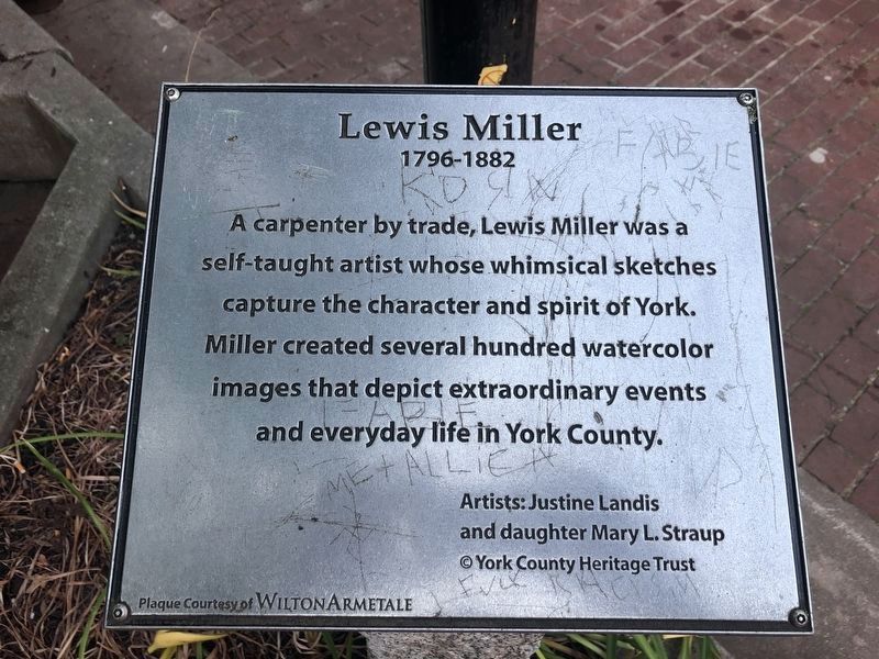 Lewis Miller Marker image. Click for full size.