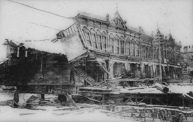 Marker detail: Bracewell Block Damage image. Click for full size.