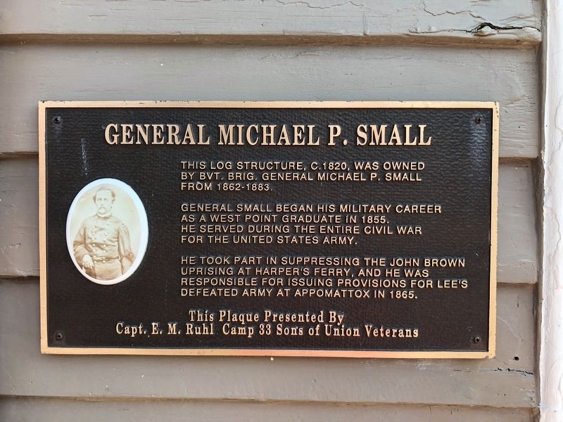 General Michael P. Small Marker. Click for full size. General Michael P. Small Marker image. Click for full size.