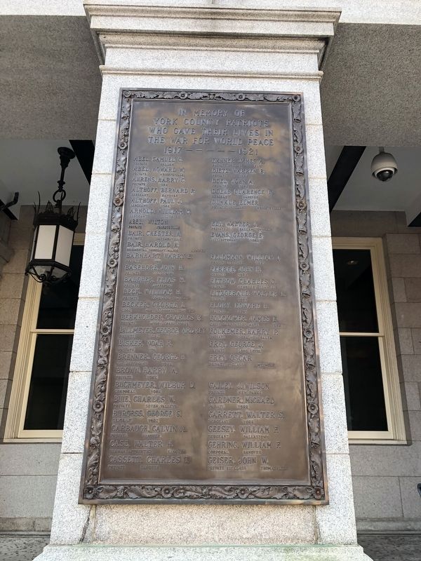 World War I Memorial. Click for full size. World War I Memorial image. Click for full size.