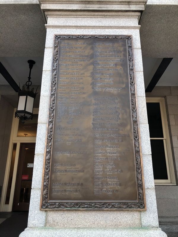 World War I Memorial. Click for full size. World War I Memorial image. Click for full size.
