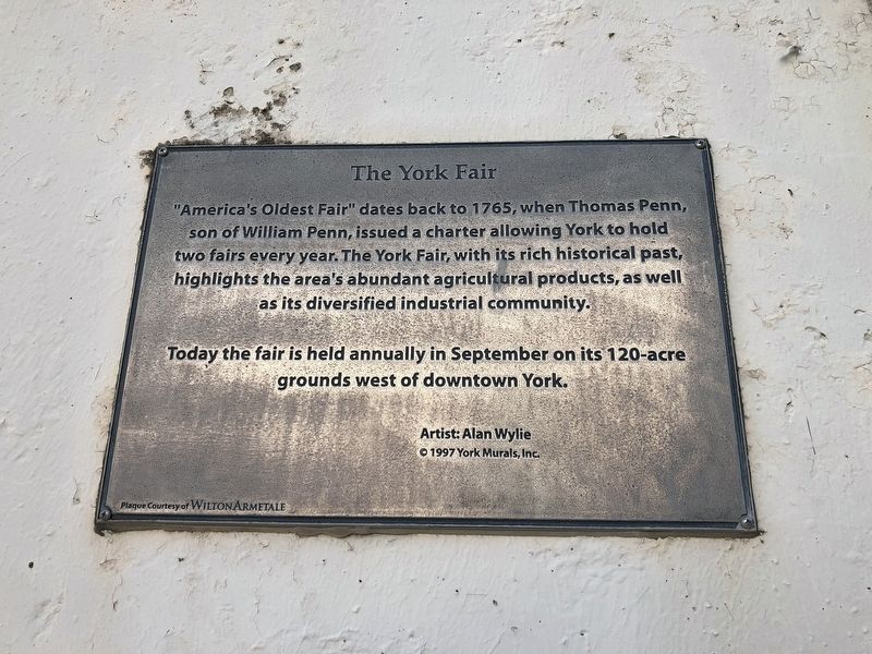 The York Fair Marker. Click for full size. The York Fair Marker image. Click for full size.