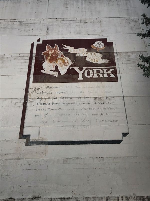 The York Fair mural. Click for full size. The York Fair mural image. Click for full size.