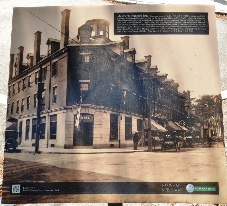 Merchants National Bank Marker. Click for full size. Merchants National Bank Marker image. Click for full size.