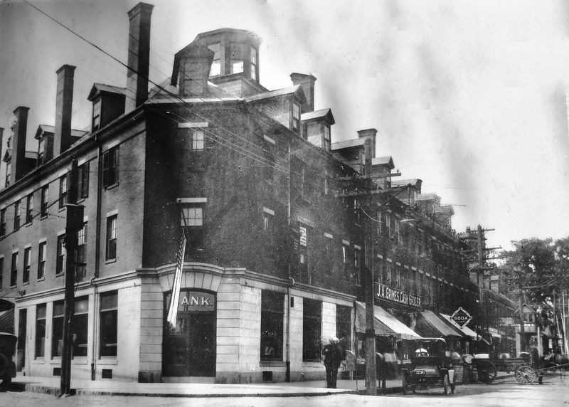 Marker detail: Merchants National Bank, circa 1900. Click for full size. Marker detail: Merchants National Bank, circa 1900 image. Click for full size.