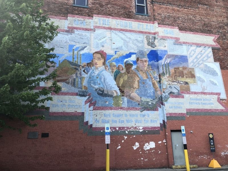 York Goes to War ~ A Community Responds Marker image. Click for full size.