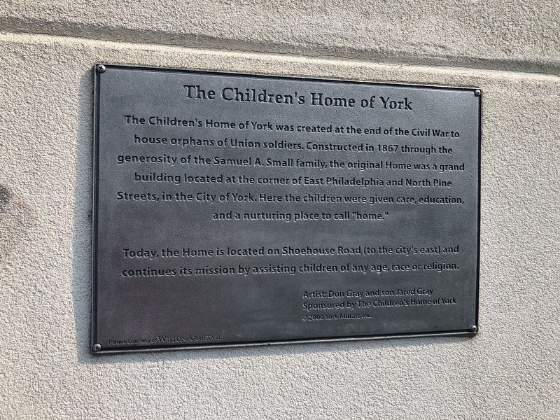 The Children's Home of York Marker. Click for full size. The Children's Home of York Marker image. Click for full size.