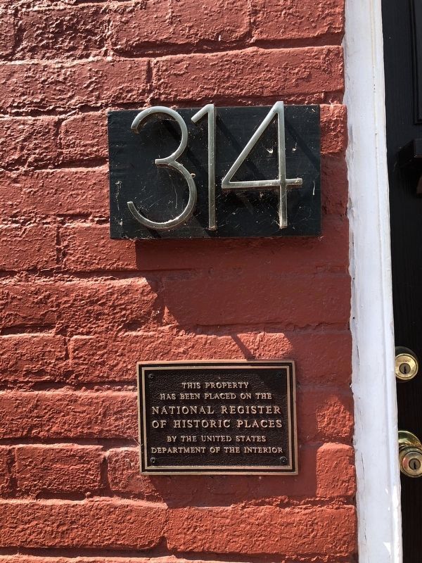 314 South 2nd Street Marker image. Click for full size.