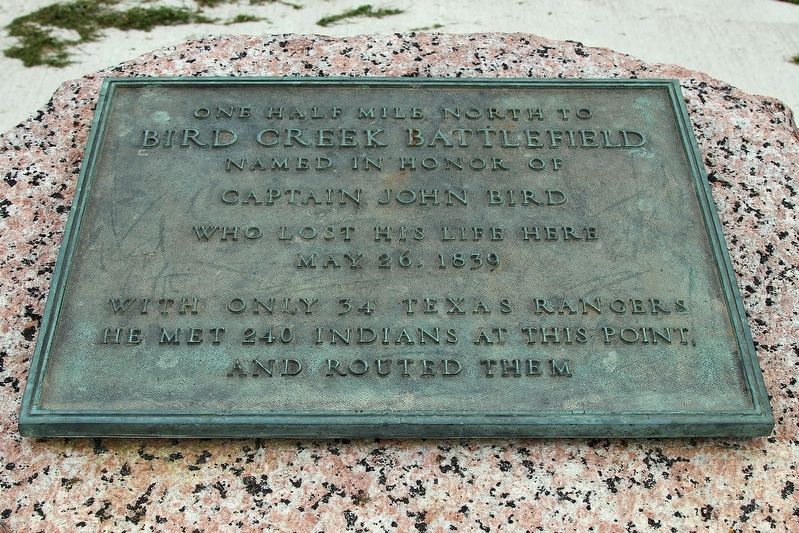 Bird Creek Battlefield Marker. Click for full size. Bird Creek Battlefield Marker image. Click for full size.