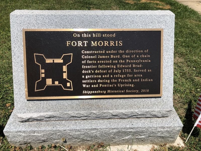 On this hill stood Fort Morris Marker image. Click for full size.