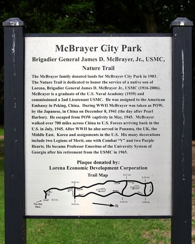 McBrayer City Park Marker image. Click for full size.