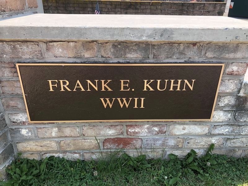 Frank E. Kuhn Marker. Click for full size. Frank E. Kuhn Marker image. Click for full size.