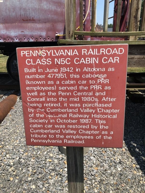 Pennsylvania Railroad Class N5C Cabin Car Marker image. Click for full size.