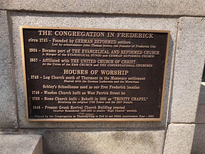 The Congregation in Frederick Marker image. Click for full size.