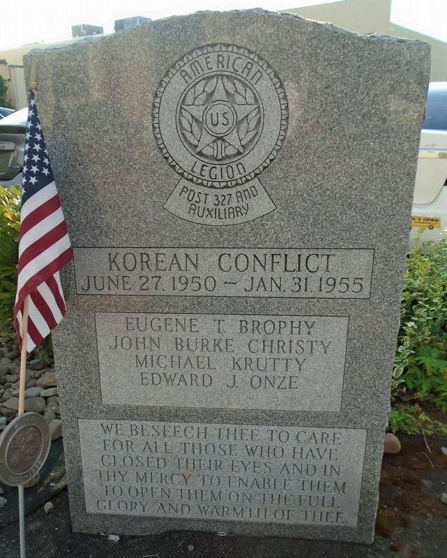 War Memorial Korean Conflict Marker. Click for full size. War Memorial Korean Conflict Marker image. Click for full size.