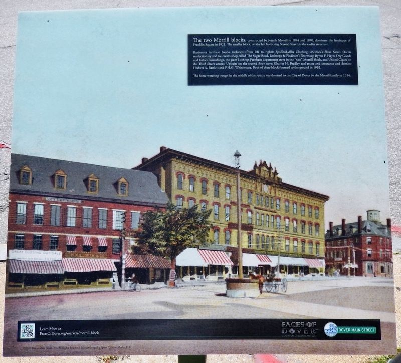 The Two Morrill Blocks Marker image. Click for full size.