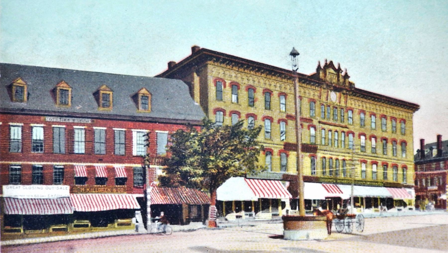 Marker detail: Franklin Square, 1921. Click for full size. Marker detail: Franklin Square, 1921 image. Click for full size.