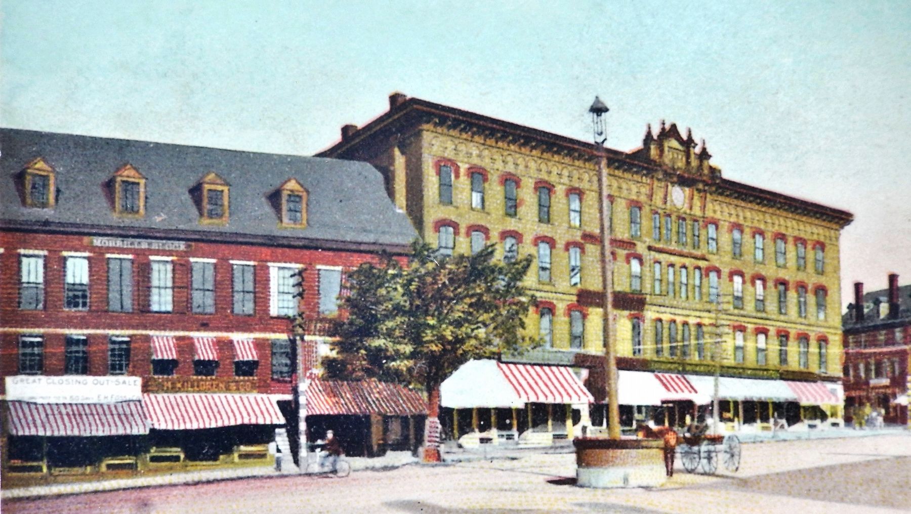 Marker detail: Franklin Square, 1921 image. Click for full size.