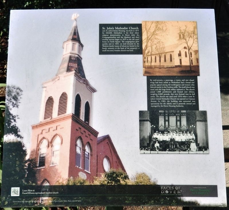 St. John's Methodist Church Marker. Click for full size. St. John's Methodist Church Marker image. Click for full size.