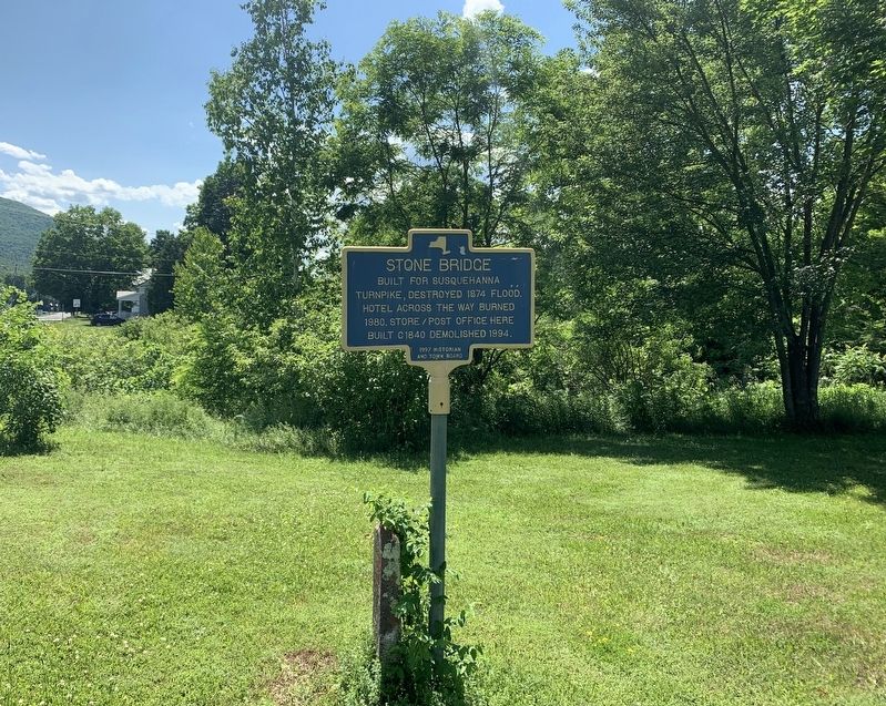 Stone Bridge Marker. Click for full size. Stone Bridge Marker image. Click for full size.