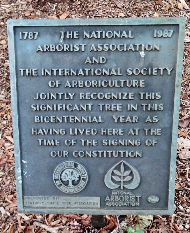 1787-1987 Bicentennial Tree Marker image. Click for full size.