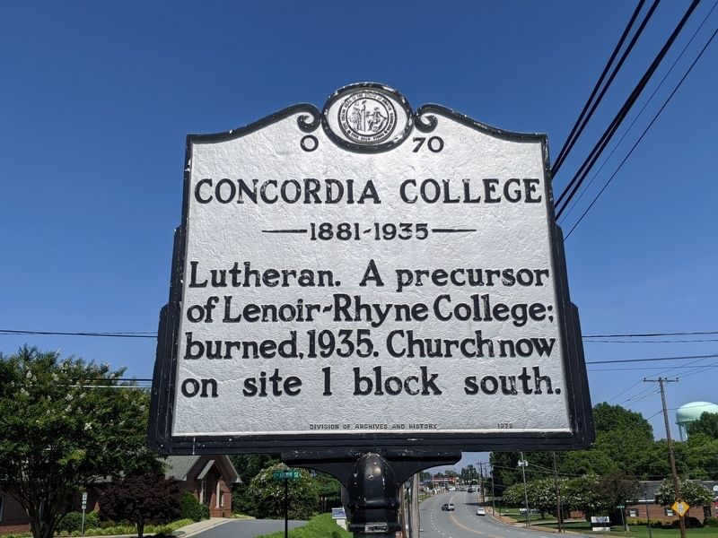 Concordia College Marker image. Click for full size.