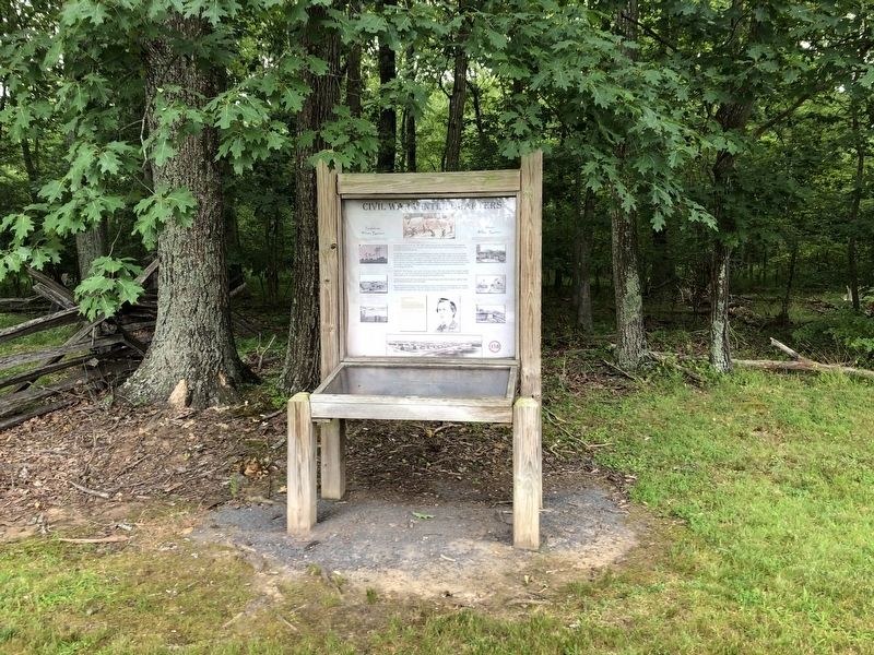 Civil War Winter Quarters Marker. Click for full size. Civil War Winter Quarters Marker image. Click for full size.
