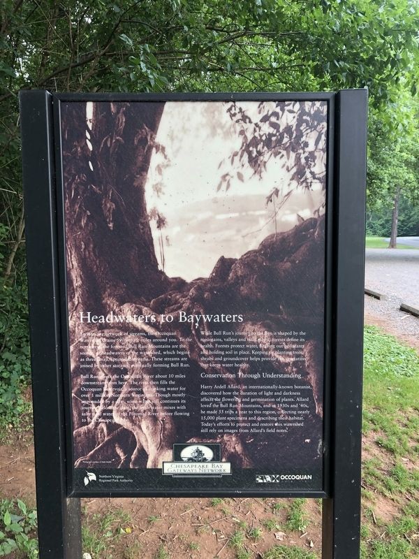 Headwaters to Baywaters Marker. Click for full size. Headwaters to Baywaters Marker image. Click for full size.