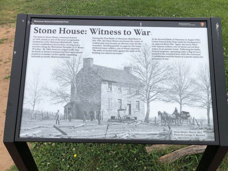 Stone House: Witness to War Marker image. Click for full size.