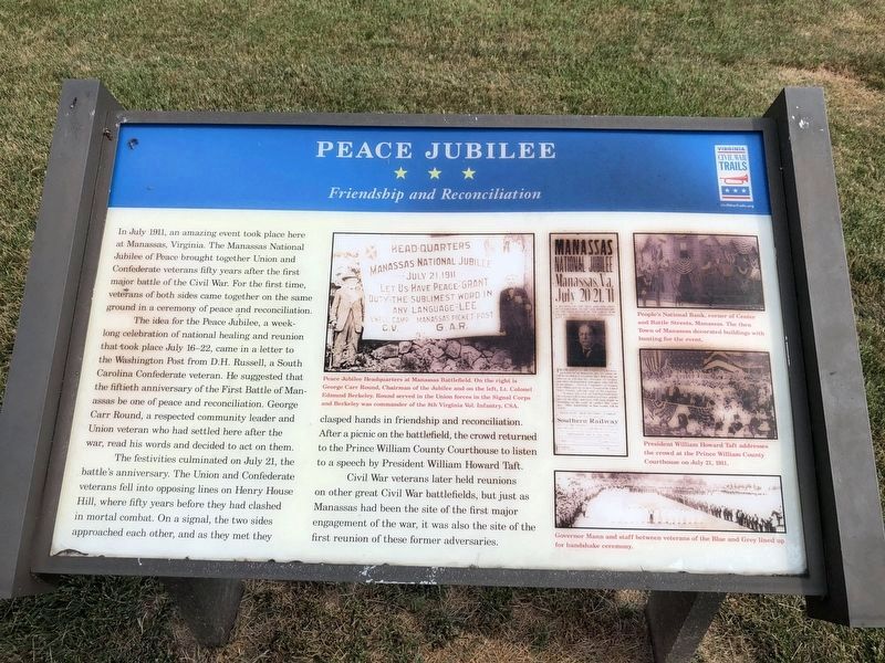 Peace Jubilee Marker. Click for full size. Peace Jubilee Marker image. Click for full size.