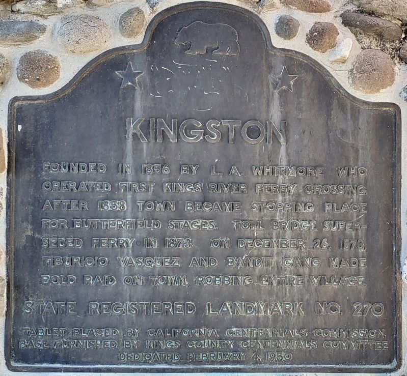 Kingston Marker. Click for full size. Kingston Marker image. Click for full size.