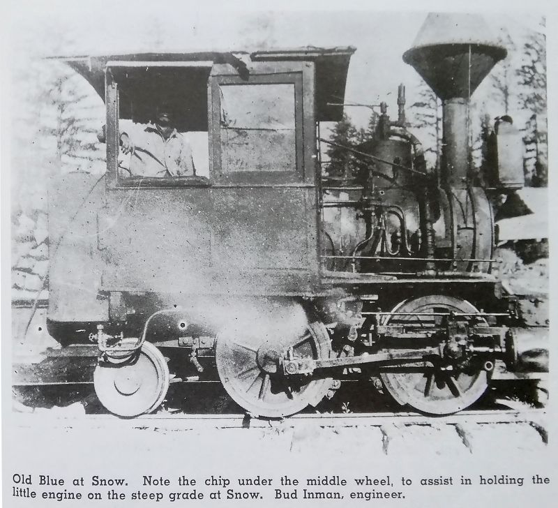 'Old Blue' locomotive image. Click for full size.
