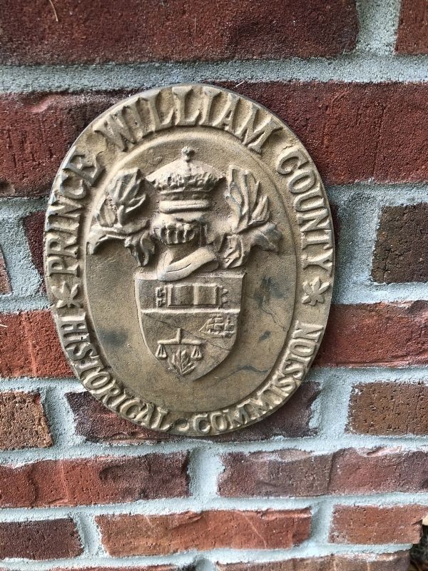 Prince William County Historical Commission Plaque nearby image. Click for full size.
