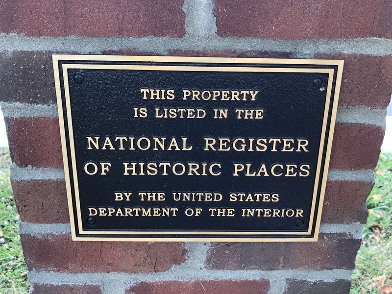 National Register of Historic Places plaque nearby image. Click for full size.