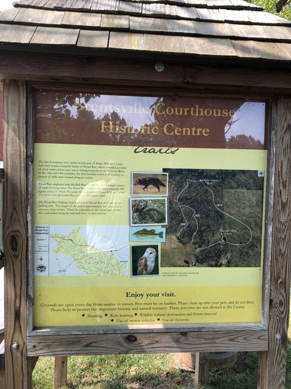 Brentsville Courthouse Historic Centre Marker. Click for full size. Brentsville Courthouse Historic Centre Marker image. Click for full size.