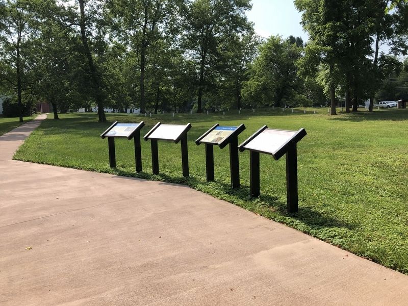 Four markers in a row. Click for full size. Four markers in a row image. Click for full size.