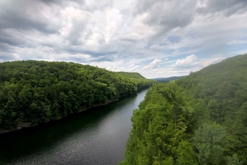 The View from the French King Bridge Marker. Click for full size. The View from the French King Bridge Marker image. Click for full size.