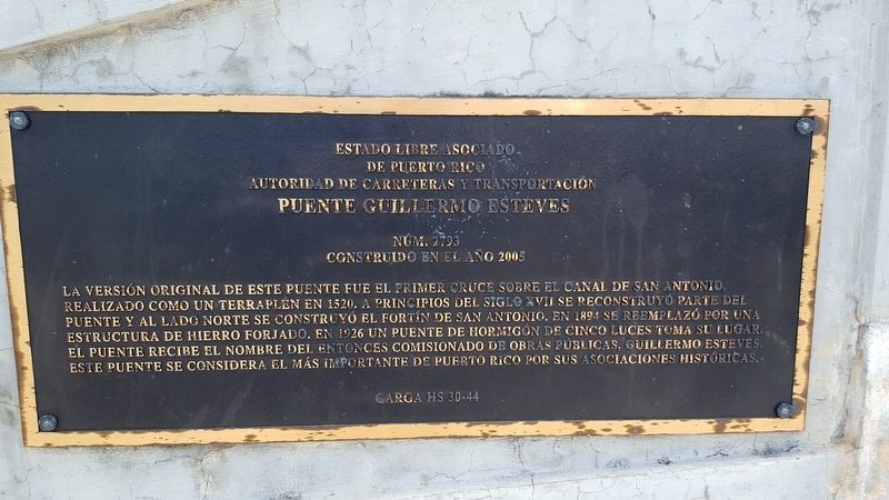 Guillermo Esteves Bridge Marker. Click for full size. Guillermo Esteves Bridge Marker image. Click for full size.