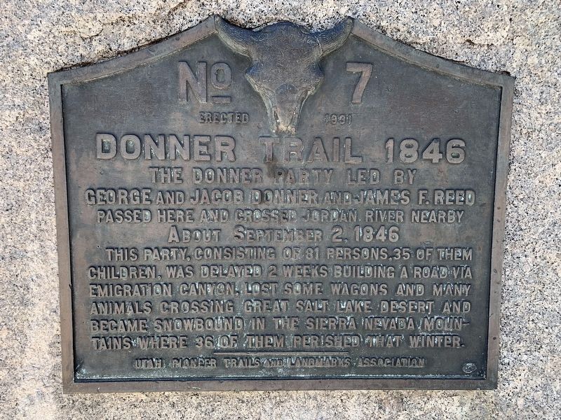 Donner Trail 1846 Marker image. Click for full size.