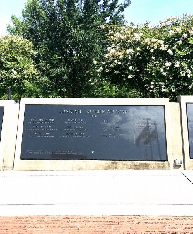 The Spanish – American War Memorial. Click for full size. The Spanish – American War Memorial image. Click for full size.