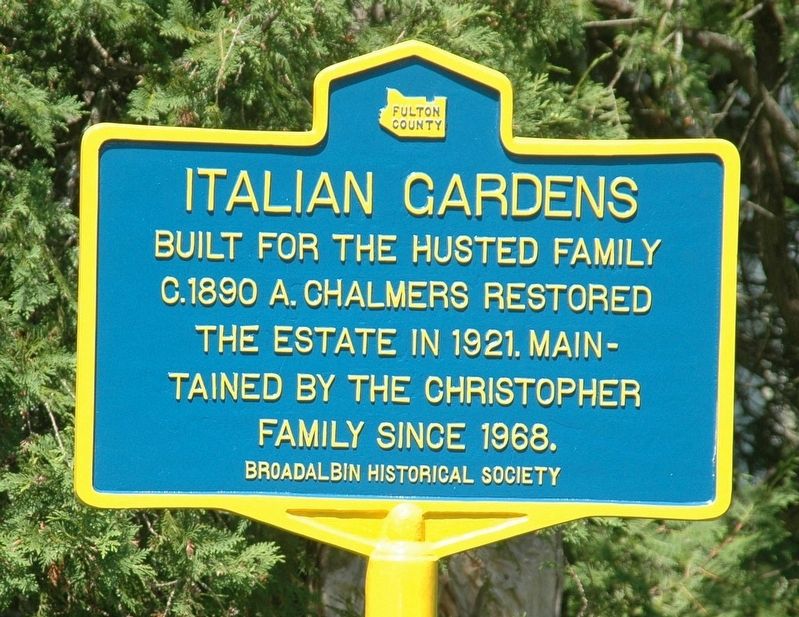 Italian Gardens Marker image. Click for full size.