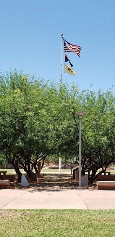 Former Williams AFB Parade Grounds and Flagpole image. Click for full size.