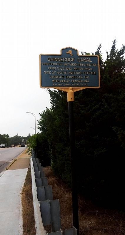 Shinnecock Canal Marker. Click for full size. Shinnecock Canal Marker image. Click for full size.