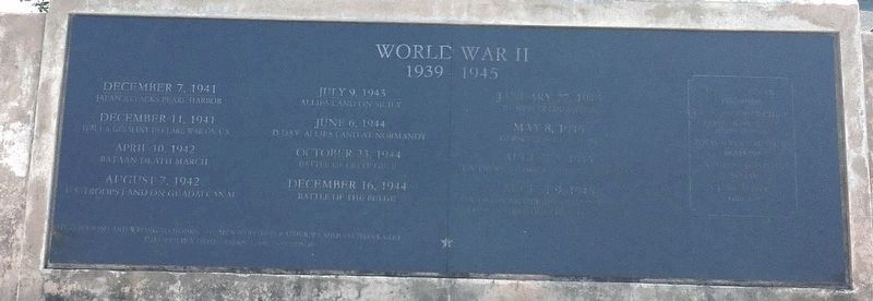 World War II Memorial. Click for full size. World War II Memorial image. Click for full size.