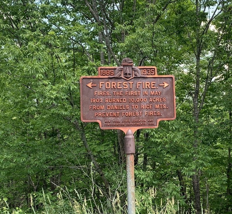 Forest Fire Marker. Click for full size. Forest Fire Marker image. Click for full size.